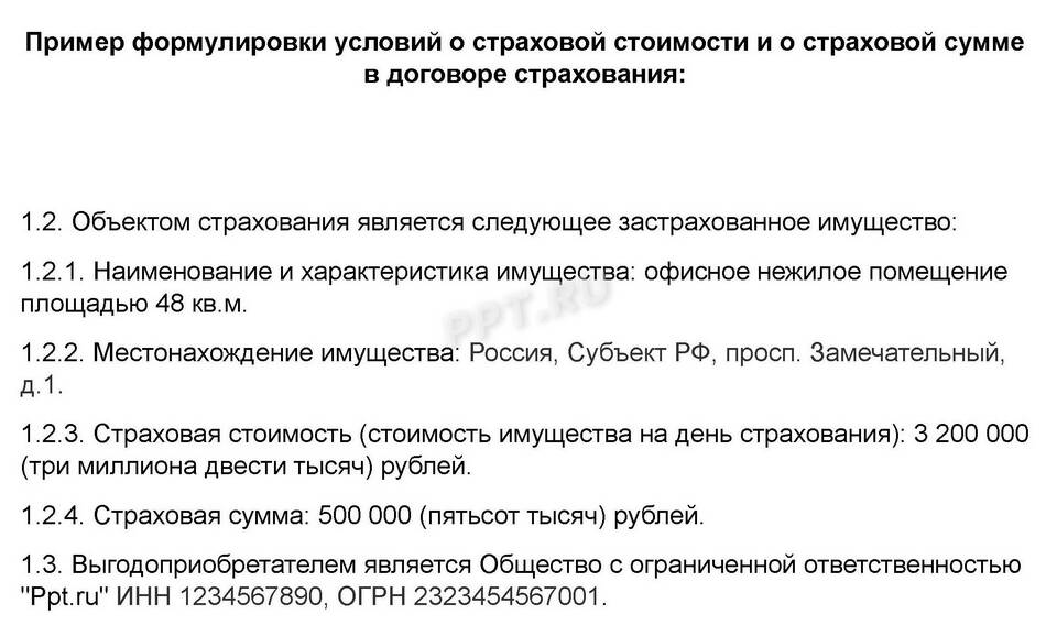 Как рассчитать страховую сумму