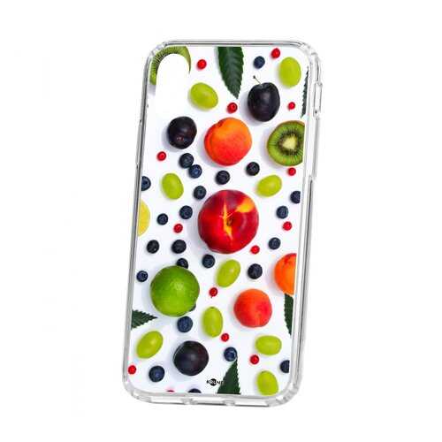 Чехол Apple iPhone X Kruche Print Fruits в Евросеть