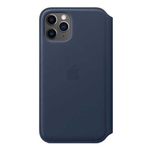 Чехол Apple Leather Folio Deep Sea Blue для смартфона iPhone 11 Pro (MY1L2ZM/A) в Евросеть