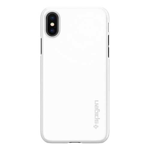 Чехол Apple Spigen Thin Fit для iPhone X White 057CS22112 в Евросеть