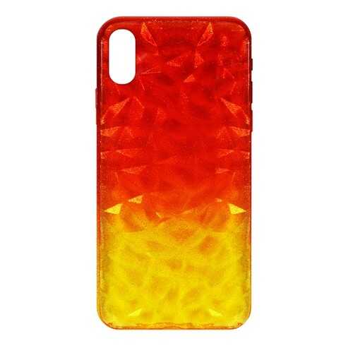 Чехол Crystal Krutoff для iPhone X/XS Yellow/Red в Евросеть