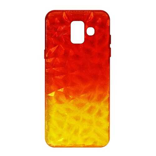 Чехол Crystal Krutoff для Samsung Galaxy A6 (SM-A600) Yellow/Red в Евросеть