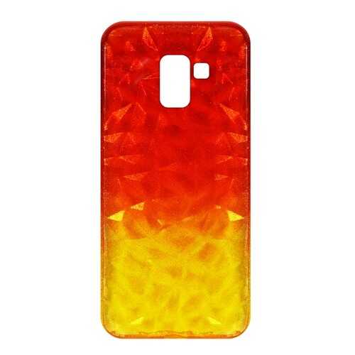 Чехол Crystal Krutoff для Samsung Galaxy A8+ (SM-A730) Yellow/Red в Евросеть