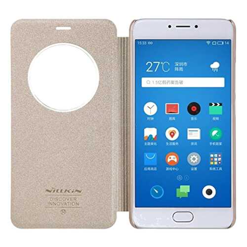 Чехол для смартфона Nillkin Sparkle Leather Case для Meizu M3 Note Gold в Евросеть