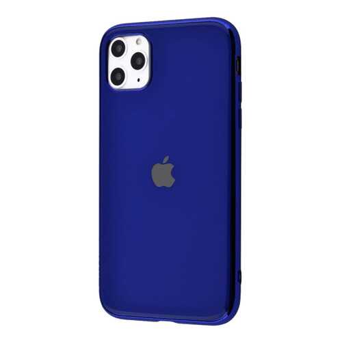 Чехол GLOSSY LOGO для Apple iPhone 11 Pro Blue в Евросеть