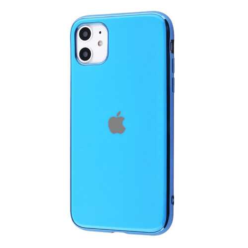 Чехол GLOSSY LOGO для Apple iPhone 11 Pro Max Light Blue в Евросеть