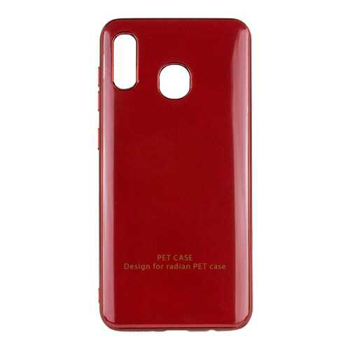 Чехол GLOSSY LOGO для Samsung Galaxy A20 / A30 Red в Евросеть