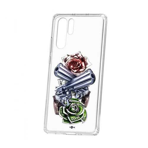 Чехол Huawei P30 Pro Kruche Print Карты деньги 2 ствола в Евросеть