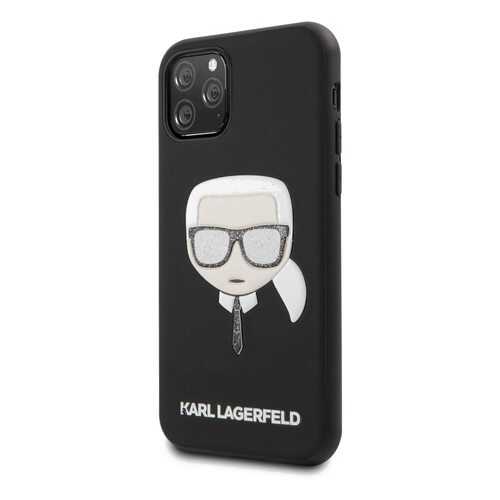 Чехол Karl Lagerfeld PU Leather Iconik (KLHCN58GLBK) для iPhone 11 Pro (Glitter Black) в Евросеть