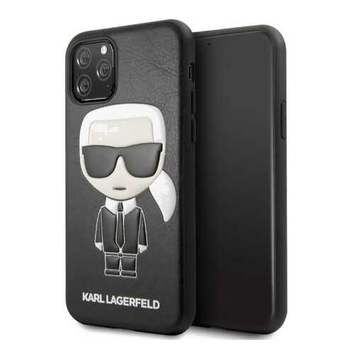 Чехол Karl Lagerfeld PU Leather Iconik (KLHCN58IKPUBK) для iPhone 11 Pro (Black) в Евросеть