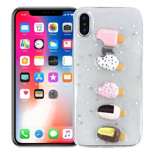 Чехол KAWAI для iPhone X/XS Kawaii ice-cream в Евросеть