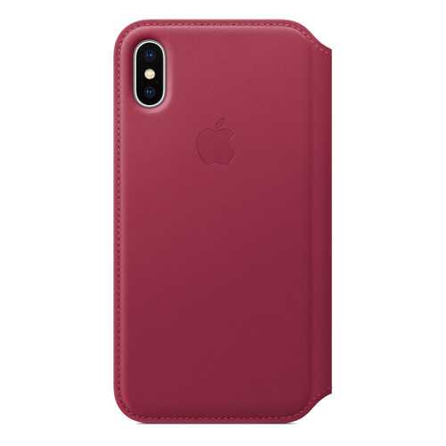 Чехол-книжка Apple Leather Folio iPh X MRQD2ZM/A в Евросеть