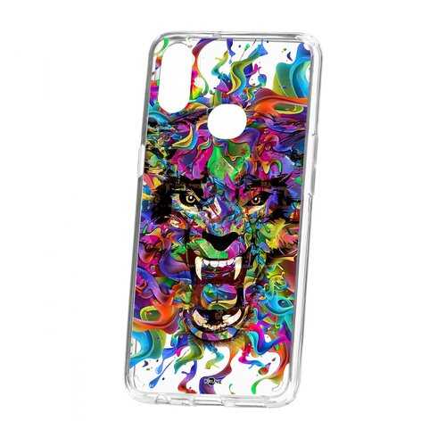 Чехол Kruche Samsung Galaxy A10S Print Colored beast в Евросеть