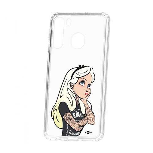 Чехол Kruche Samsung Galaxy A21 Print Tattoo Girl в Евросеть