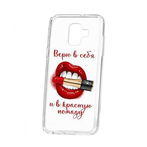 Чехол Kruche Samsung Galaxy A6 Print Red lipstick в Евросеть