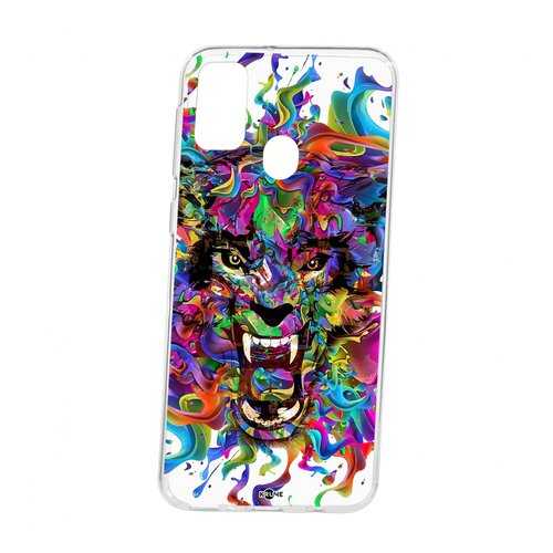 Чехол Kruche Samsung Galaxy M30S Print Colored beast в Евросеть