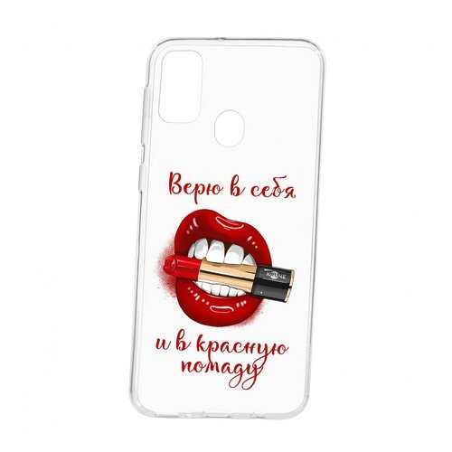 Чехол Kruche Samsung Galaxy M30S Print Red lipstick в Евросеть