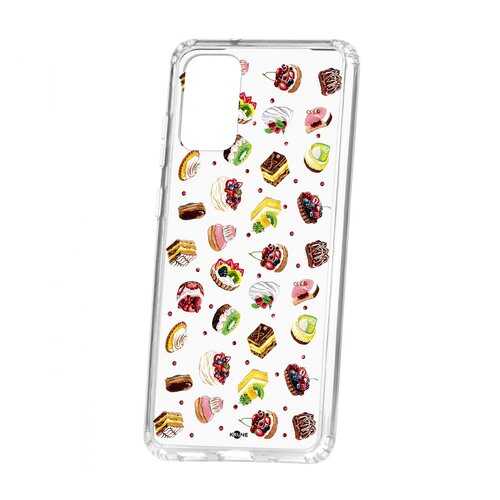 Чехол Kruche Samsung Galaxy S20 Plus Print Cake в Евросеть