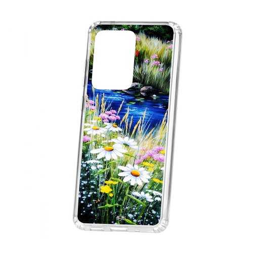 Чехол Kruche Samsung Galaxy S20 Ultra Print Ромашки у ручья в Евросеть