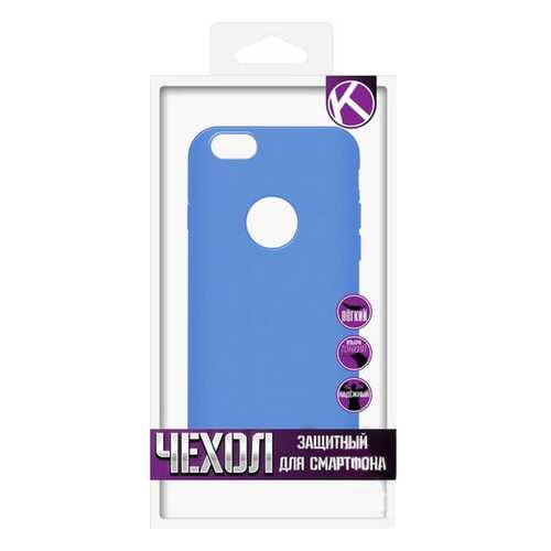 Чехол Krutoff для iPhone 6/6S Light Blue в Евросеть