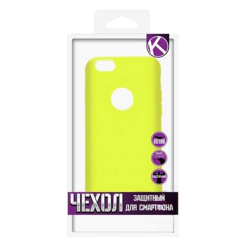 Чехол Krutoff для iPhone 6/6S Yellow в Евросеть