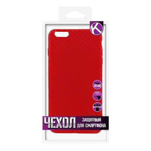 Чехол Krutoff для iPhone 6 Plus Red в Евросеть