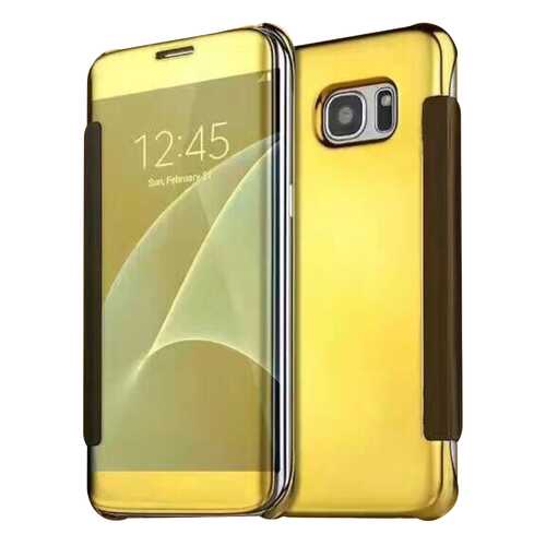 Чехол MyPads Clear View Cover для Samsung Galaxy Note 5 Gold в Евросеть