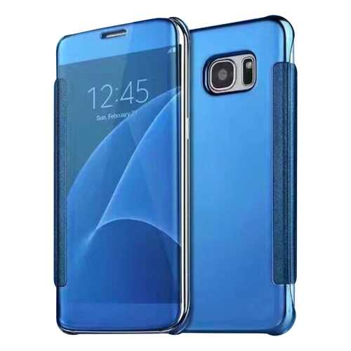 Чехол MyPads для Samsung Galaxy S7 G930 /G9300 5.1 Clear View Cover Blue в Евросеть