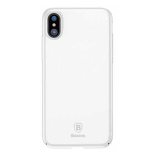 Чехол-накладка Baseus Thin Case (WIAPIPHX-ZB02) для iPhone X (White) в Евросеть