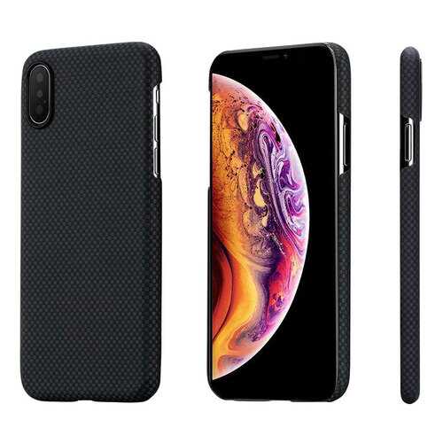 Чехол Pitaka Aramid Case Plain (KI8002XS) для iPhone XS/X Black/Grey в Евросеть