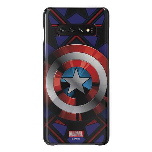 Чехол Samsung для S10+ Captain America Blue/Red/White в Евросеть