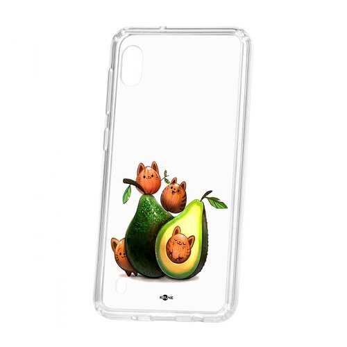 Чехол Samsung Galaxy A10 2019 Kruche Print Авокотики в Евросеть