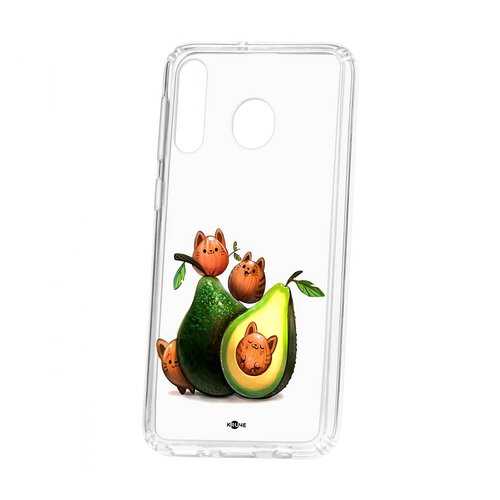 Чехол Samsung Galaxy M30 Kruche Print Авокотики в Евросеть