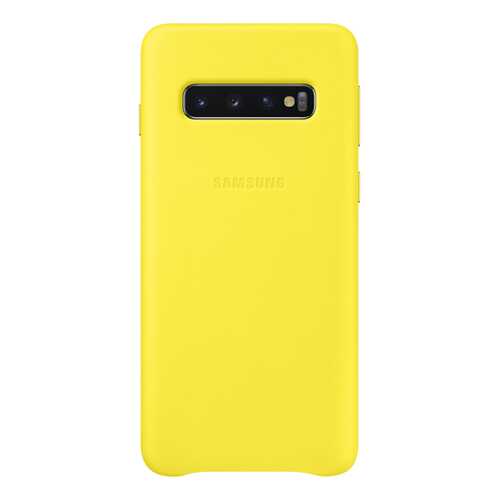 Чехол Samsung Leather Cover для Galaxy S10 Yellow в Евросеть