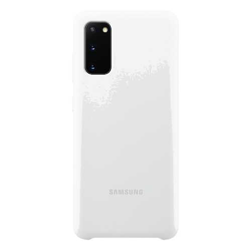 Чехол Samsung Silicone Cover X1 для Galaxy S20 White в Евросеть