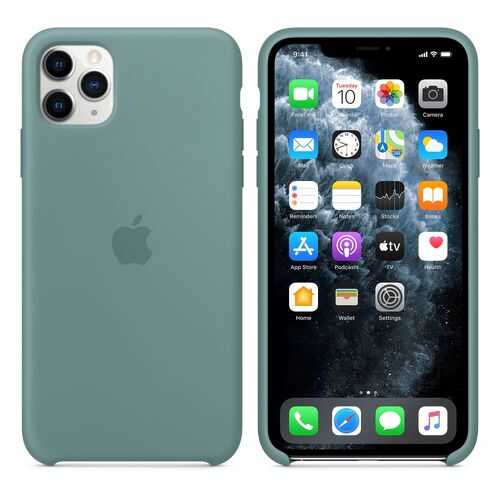 Чехол Silicone Case для Apple iPhone 11 Pro Max Cactus Дикий кактус (MXW82FE/A) в Евросеть