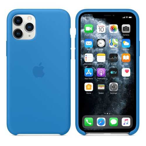 Чехол Silicone Case для Apple iPhone 11 Pro Surf Blue (MXW02FE/A) в Евросеть