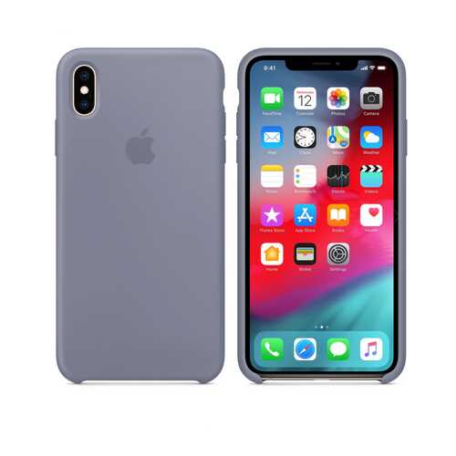 Чехол Silicone Case для Apple iPhone XS Max Lavender Gray Лавандовый Grey (MWR12FE/A) в Евросеть