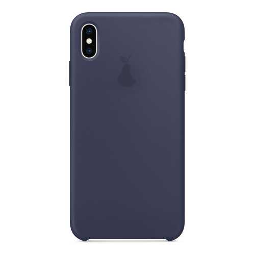 Чехол Silicone Case для iPhone X/XS, Dark Blue, SCIPXXS-08-MIDN в Евросеть