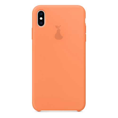 Чехол Silicone Case для iPhone X/XS Премиум, оранжевый, SCPQIPXXS-02-CLEM в Евросеть