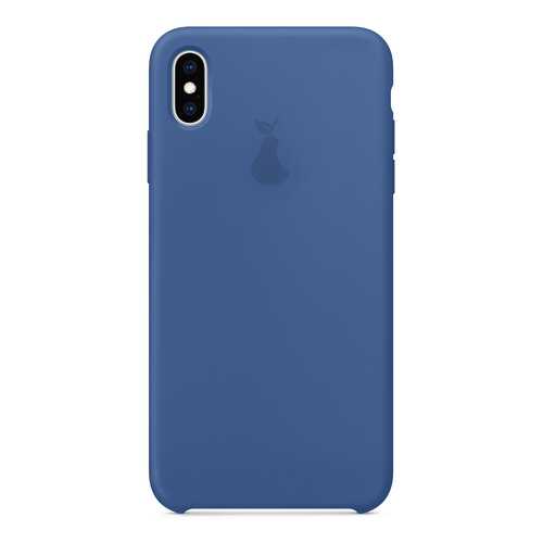 Чехол Silicone Case для iPhone X/XS Премиум, синий, SCPQIPXXS-46-ALAS в Евросеть