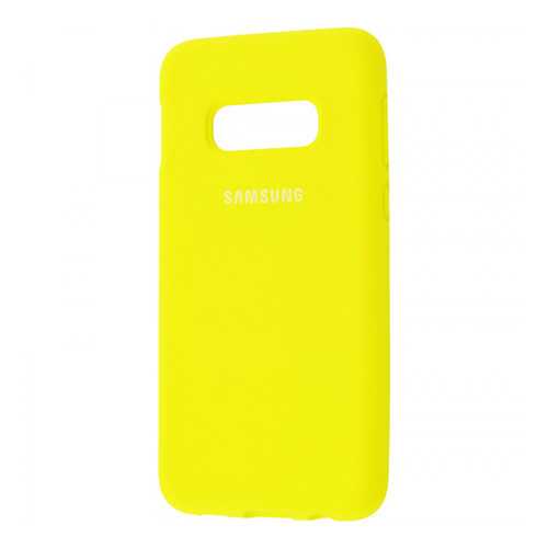 Чехол Silicone Cover для Samsung Galaxy S10 Plus (full protective) Yellow в Евросеть