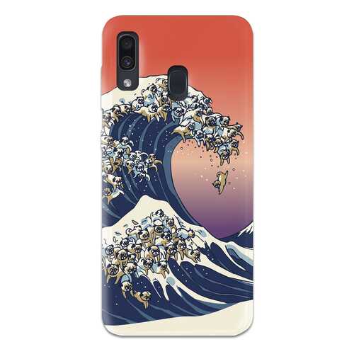 Чехол СМАКС The Great Wave of Pug для Samsung Galaxy A30 в Евросеть