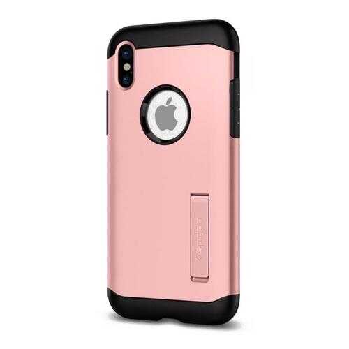 Чехол Spigen Slim Armor (057CS22139) для Apple iPhone X (Rose Gold) в Евросеть