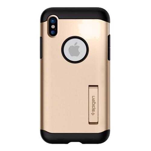 Чехол Spigen Slim Armor для Apple Apple iPhone X Champagne Gold (057CS22136) в Евросеть