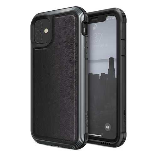 Чехол X-Doria Defense Lux для iPhone 11 Black leather в Евросеть