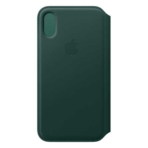 Кейс для iPhone Apple Folio XS кожаный зеленый MRWY2ZM/A в Евросеть