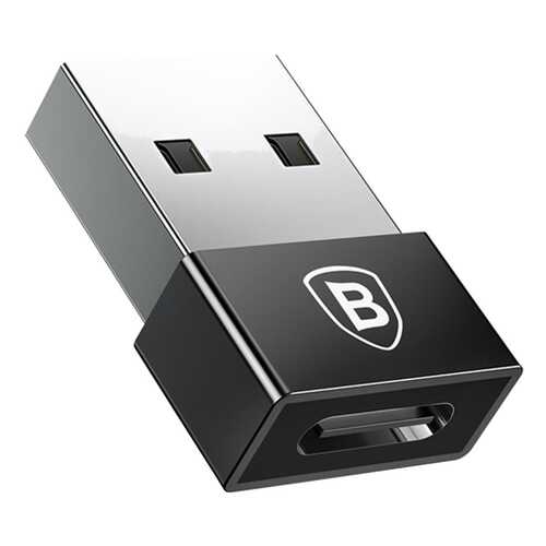 Адаптер Baseus Type-C female to USB male adapter converter Black в Евросеть