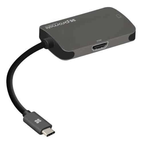 Адаптер универсальный Promate USB 3.1 Type-C™ Hub UniHub-C4 (grey) в Евросеть