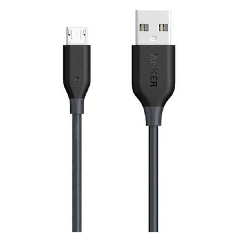 Кабель Anker powerline microUSB 3м Black в Евросеть